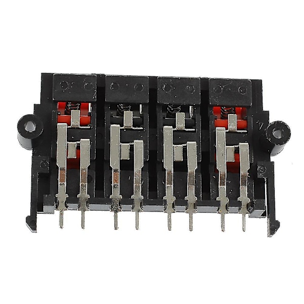 2 stk. 64x40x20mm 8 Positioner Tryk-i-Jack Fjederbelastede Højttalerterminaler