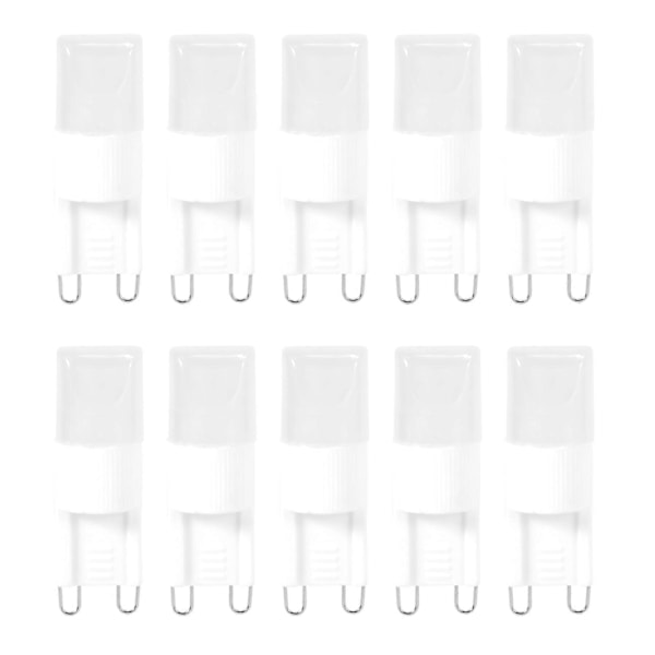 10x G9 1W LED High Power Pære Lampe Lys Varm Hvid 3500 K