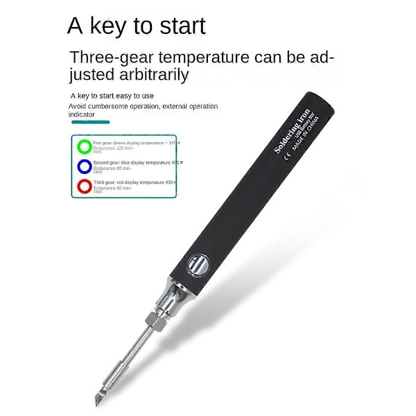 Trådløs Mini USB Loddekolbe Sæt 5V Bærbar 8W Loddepen
