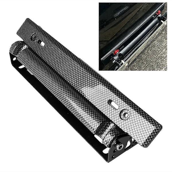 Universal Racing Kulfiber Justerbar Nummerpladeholder til Bil