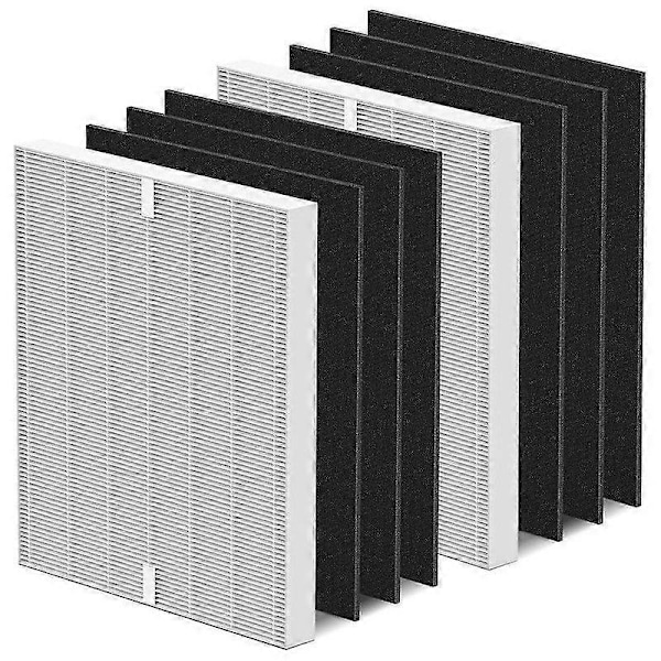 2-pak AP-1512HH Filter Udskiftning til AP-1512HH og 200M Luftrensere, HEPA Kulstof Forfiltre