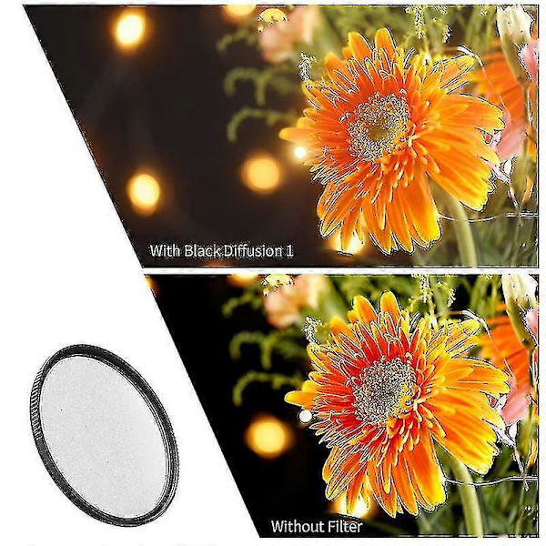 1/1 Soft Focus Filter Diffusionsfilter Med Vandtæt Støvtæt Fmc Grøn Film Til Kameraobjektiv 49mm