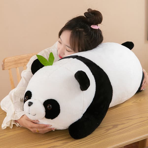 Panda - Helt Nye 40cm Squishmallows Plysdyr Søde Bløde Store Pude 40cm