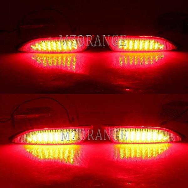 1 Par LED Bakre Støtfangerlys For Ford Focus 3 2012 2013 2014 Sedan Hatchback Baklys Bremselys Tåkelys Reflektor Biltilbehør