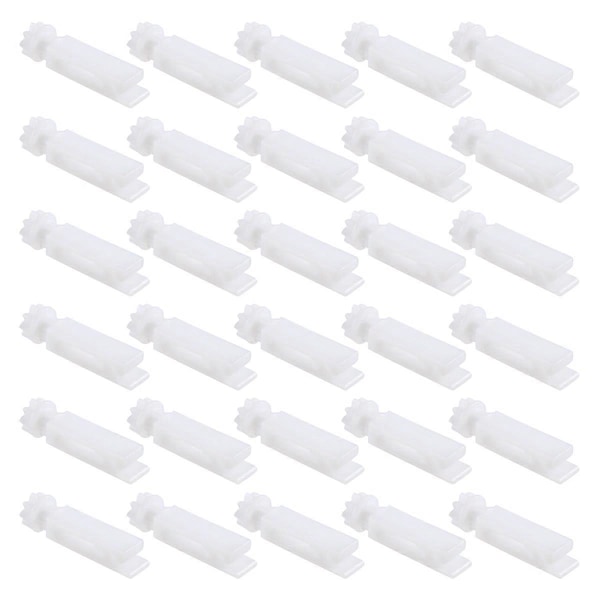 30 stk. Vertikal Blind Stem Erstatning Hvite Stammer for Vertikal Vinduspersienne Vertikal Blind Carrier S