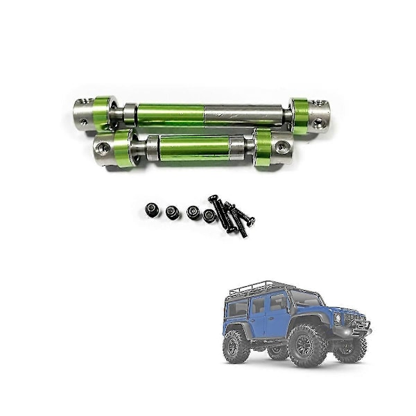 2 st Metalliska Drivaxlar CVD Drivaxlar för Trx4m -4m 1/18 RC Crawler Bil Uppgraderingsdelar Tillbehör