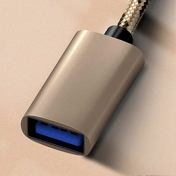 Guld USB 3.0 OTG-kabel A til Type C Micro Adapter Multifunktionel Bærbar USB til Type C-kabel