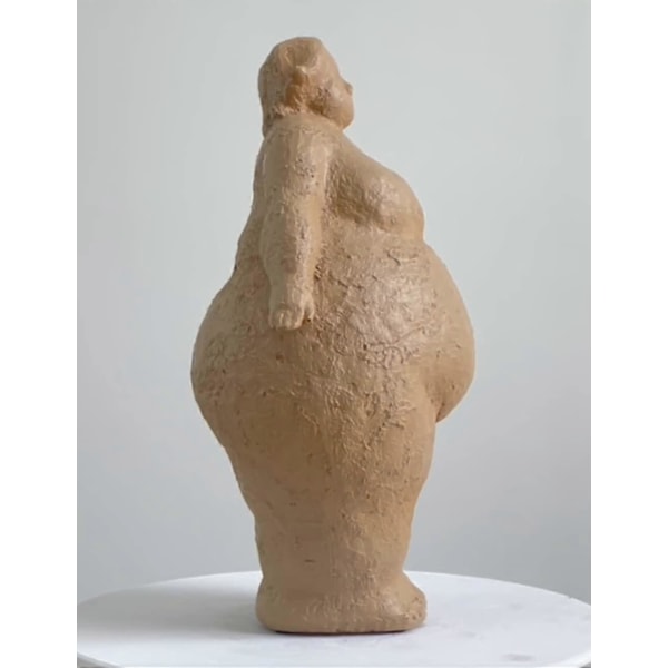 Damefigur Skulptur Kvinne Statue Yoga Gaver Polyresin Dekor Kunst 27 cm