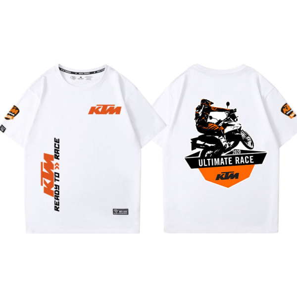 KTM Red Bull offroad motorcykel riddräkt racing dräkt kortärmad T-shirt white XXL