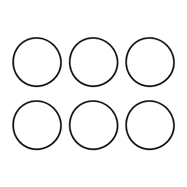 6 st för CLX200K Pool Klorinator Lock O-Ring för CL200 CL220 (Svart)