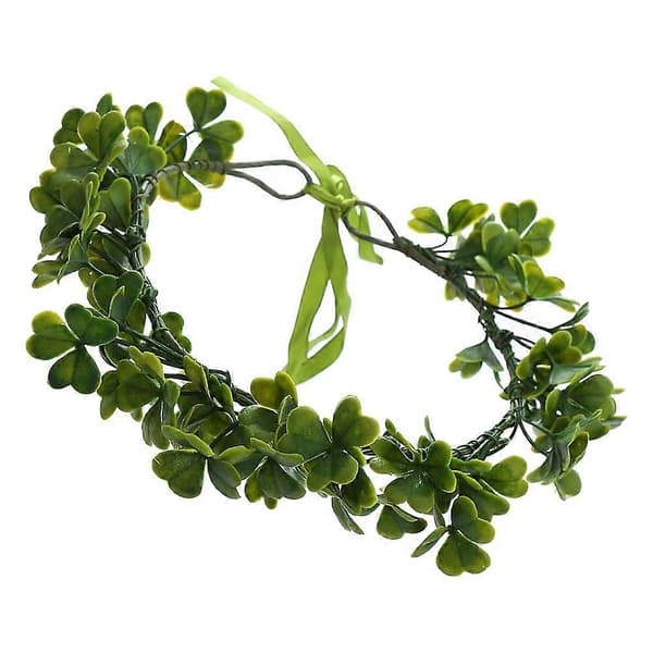 Saint Patricks Day Pannebånd Shamrock Krone Fe Hodeplagg Shamrock Krans Hodeplagg