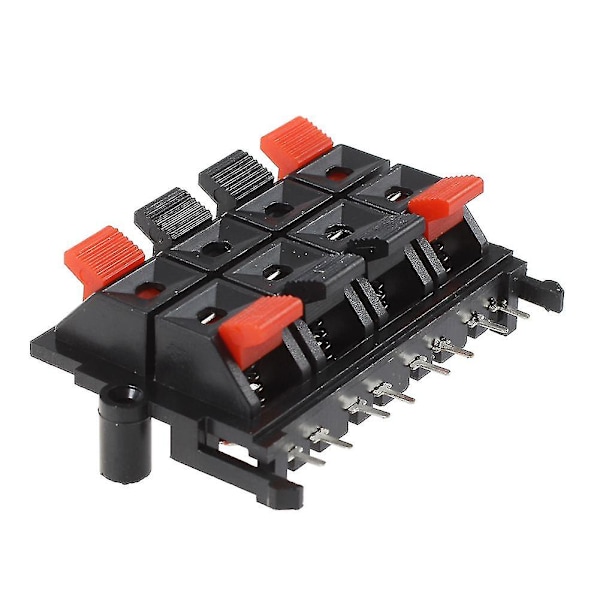2 stk. 64x40x20mm 8 Positioner Tryk-i-Jack Fjederbelastede Højttalerterminaler