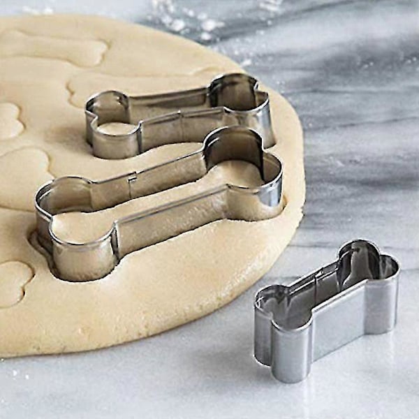 Kakform Utsökt Hantverk Bred Användning Rostfritt Stål Hundbensformad DIY Fondant Mol-Bra