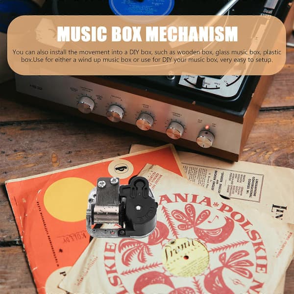 Musikalsk mekanismebevegelse DIY musikkboks erstatningsmekanisme musikkbevegelse