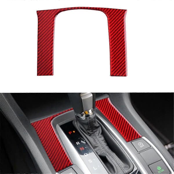 Gear Shift Cover Trim Panel Dekorationsmærkat til 10. generation 2016-2019