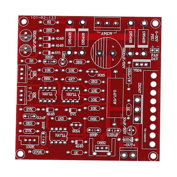0-30v 2ma-3a Justerbar DC Reguleret Strømforsyning DIY Kit Kort Med Beskyttelse
