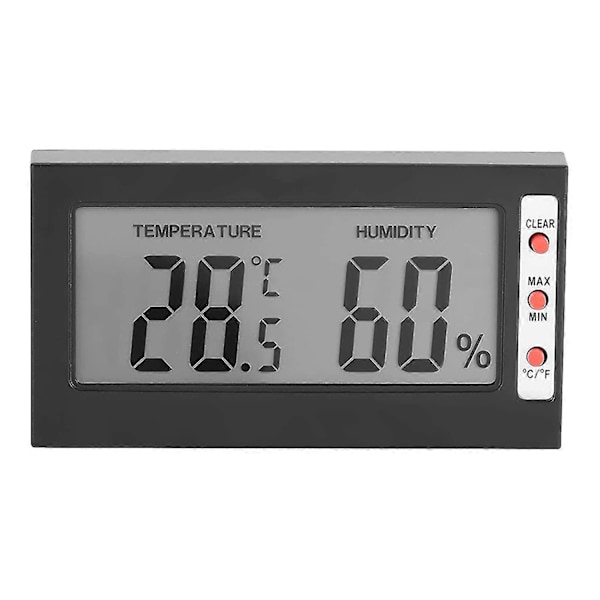 LCD Digital Temperatur Fugtighedsmåler Mini Digitalt Termometer Hygrometer Sensor Mini LCD Hygrometer Til Hjemmekontor Have Drivhus