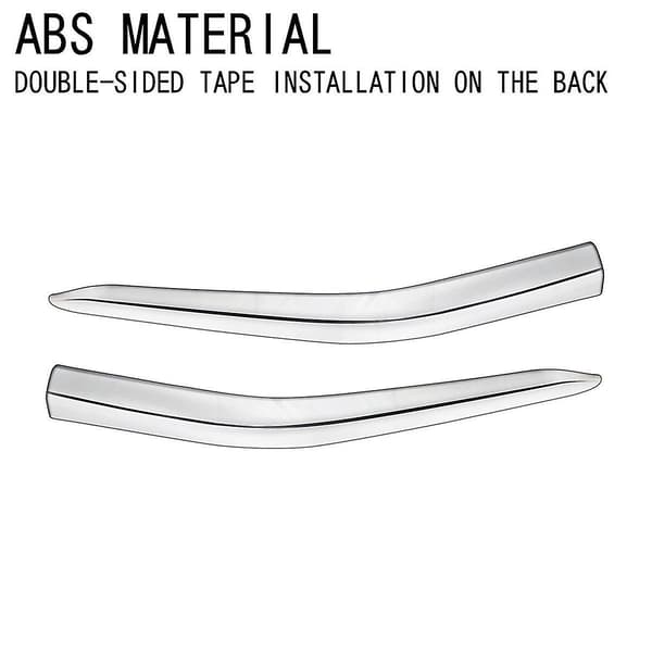 For Alphard 40 Series 2023+ Frontfanger Leppe Vinkel Diffuser Splitter Spoiler Beskytter Sølv
