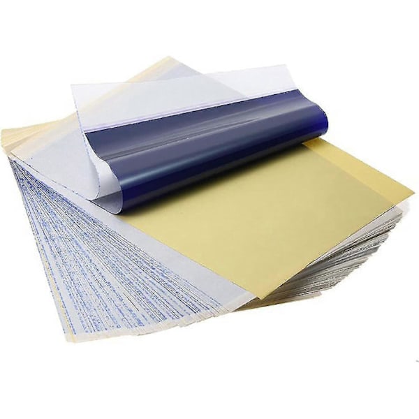 100 Ark Tatueringspapper Transferpapper A4 Ritpapper Schablonpapper Tatueringar Grafit Pa