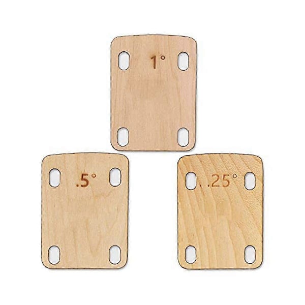 3st Gitarrhalsskilar, Massivt Lönnträ Gitarrhals Skyddsskilar 0.25, 0.5 och 1 Grad Gitarr