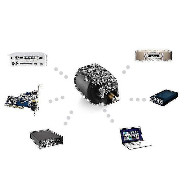 Optisk 3,5 mm Hun Mini Jack Stik til Digital Toslink Han Lydadapter