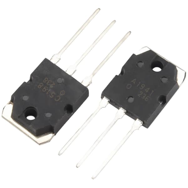 Par A1941 + C5198 10A 200V effektforsterker silisiumtransistor