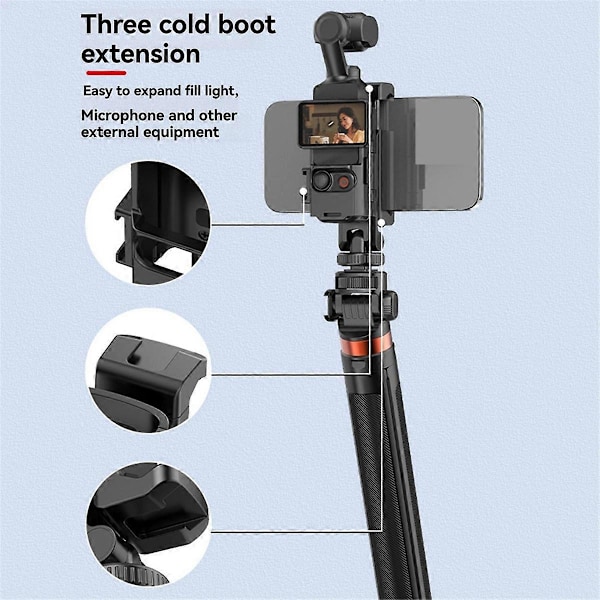 Expansionsfäste Adapter för DJI Osmo Pocket 3 Telefonhållare