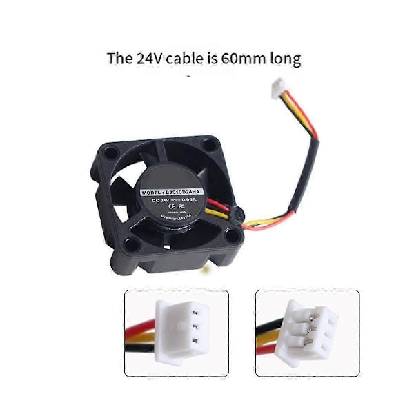 Lämplig för CREALITY K1/K1 Max 3010 Fläkt DC24V Kylning Hotend Fläkt 13000 Varvtal Fläktar 3D-skrivare Tillbehör-FO  SHAN  RAN  WANG