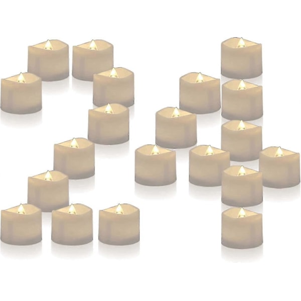 Batteridrivna Ljus, 24-pack, Varmvit Flimrande Lampa