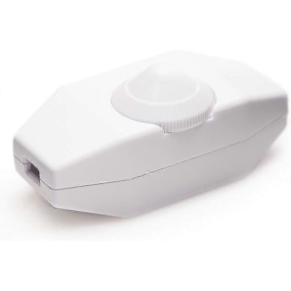 Lysdimmer, dreiebryter med 220-230V hvit, trykknapp for dimbar LED