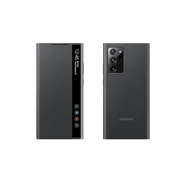 Lämplig för Samsung Galaxy Note 20 / Note20 Ultra 5G mobiltelefon LED skyddsfodral S-View skyddsfodral EF-ZN985 mobilskal Black NOTE20