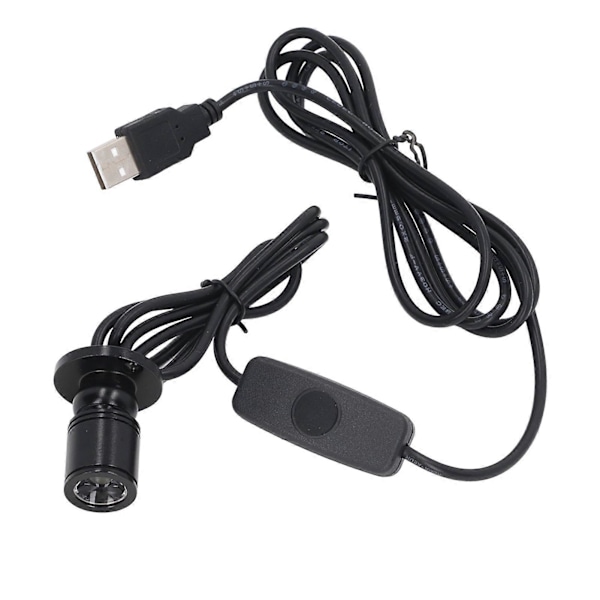 Mini USB LED Spotlight 5V Dimbar med 2m Kabel for Utstillingsvindu Smykkeskap Veranda Varmhvit 3000K