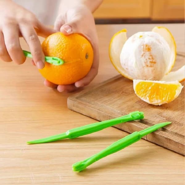 4 stk. håndholdte appelsinskrællerværktøjer til problemfri citrusudskæring Orange
