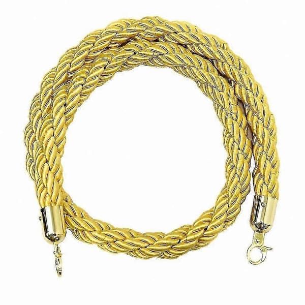 Kraftige tau-barrierer og køkontrollstativ Yellow 1.5m