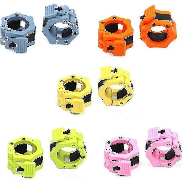 Spin-lock Låsringar Skivstång Hexmutter Skivstång Hexmutter 2st, grå)