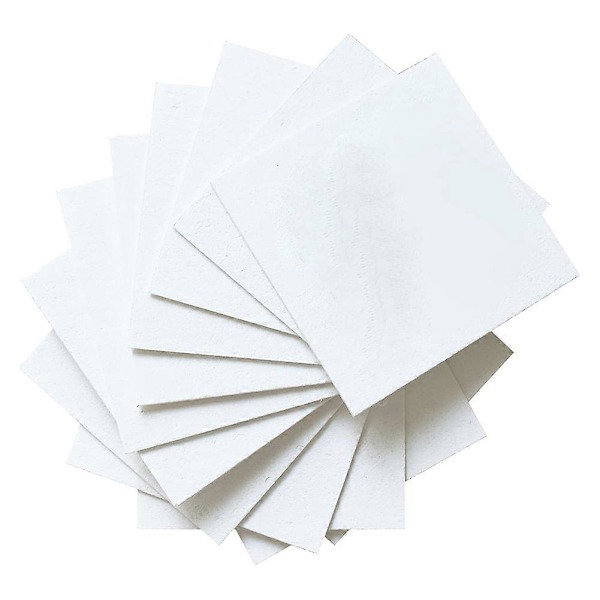 Magic Foam Texture Paper - 4x4 tuuman valkoiset selluloosakortit, 10 arkkia