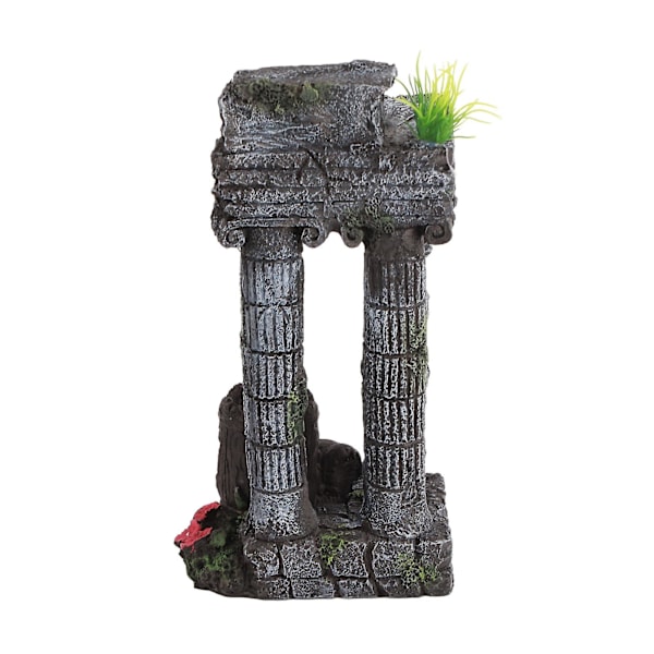 Akvarium Dekor Roman Søyler Simulering Gjenbrukbar Resin Fisketank Landskaps Ornament