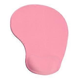 Ergonomisk musemåtte med håndledsstøtte til smertelindring - Blød silikonekomfort - Pink