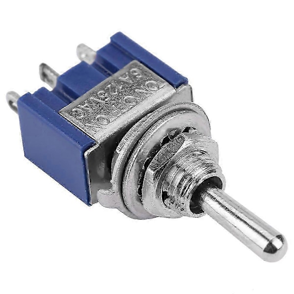 10 st Mini vippströmbrytare PÅ AV PÅ SPDT 3-läges 3-stift 6mm 6A 125VAC