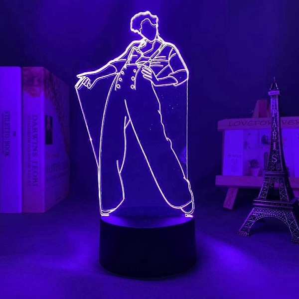 3D Harry & Styles Natlampe til børn Farveskiftende Edward Gave Gave til fans Soveværelsesindretning Lys Led Arbejdsbordlampe