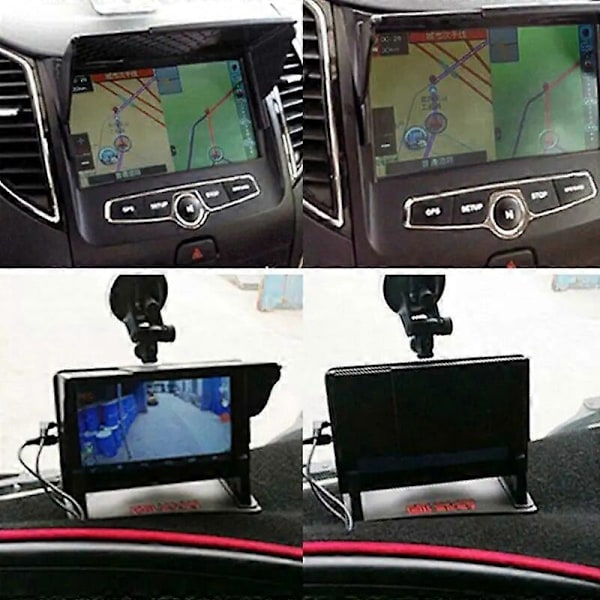 Universell Navigationshuva Bilsolskydd för 55-10 Tums Bilskärm GPS Navigationsskärm Solskydd Bilskärm Solskydd