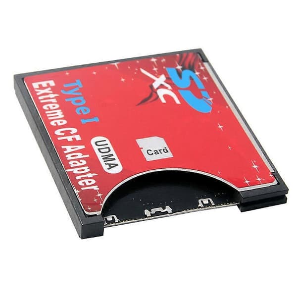 Ny SD till CF-kortadapter Stöder Trådlöst WIFI SD-kort Typ i Adapter SLR Kamera Röd