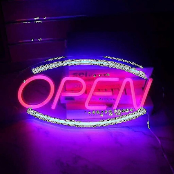 Neon Öppen Skylt För Butik Med Två Ljuslägen [Fri Frakt], xiangchongyaying
