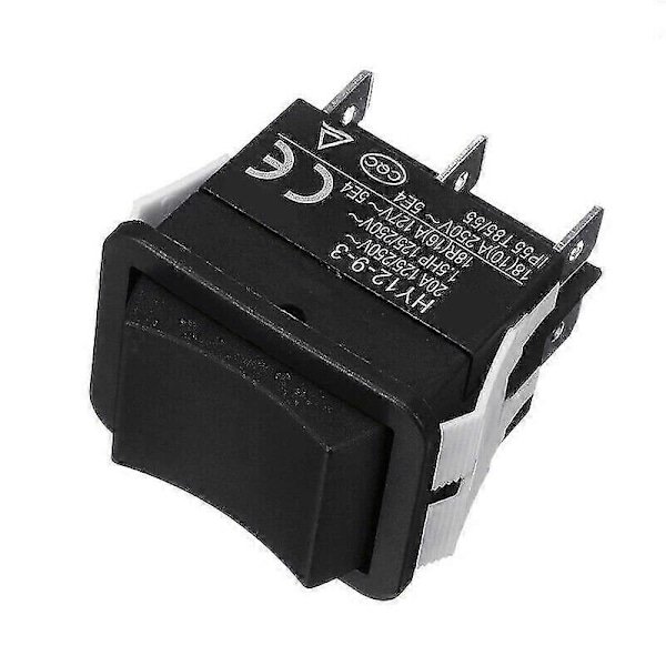 1st Hy12-9-3 6-stifts industriell elektrisk vippströmbrytare 125/250 V tryckknapp strömbrytare På-av-på strömbrytare