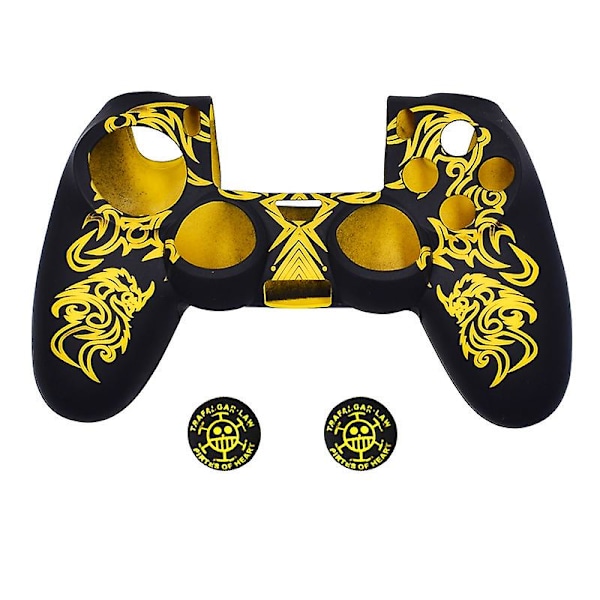 SQCLV PS4 Kontroller Skins, Silikon Kontroller Beskyttelsesdeksel Kompatibel /PS4 Slim/PS4 Pro Kontroller (Tommelgrep x 2)
