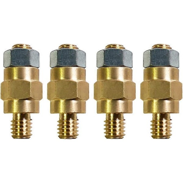 3/8\"-16 Messing Stud Side Post Batteri Terminal Bolt, Standard Batteri Side Post Forlænger Stud til GM, Pakke med 4