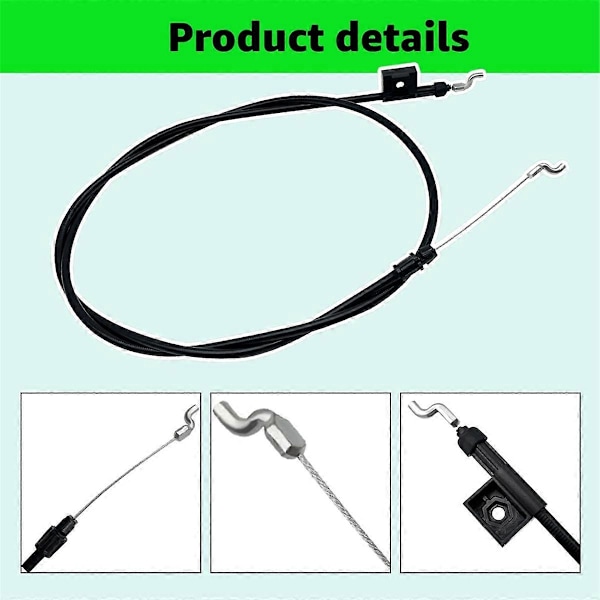 GX24184 Kabel for John Deere, Kompatibel med Modell JS26 JS28 JS36 JS38 JS46 JM26 JM36 JM46 Skyvegressklipper