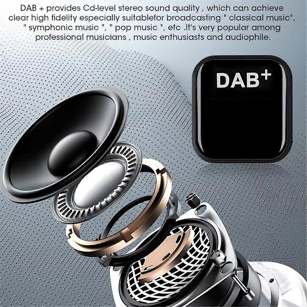 DAB+ Antenne til Android Bilradio med USB Adapter GPS Stereo DAB Modtager Afspiller til Europa Univer