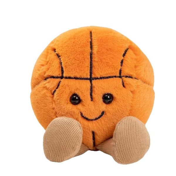Rolig fotboll basket tennis biljard docka mjukisdjur docka-15cm Basketball