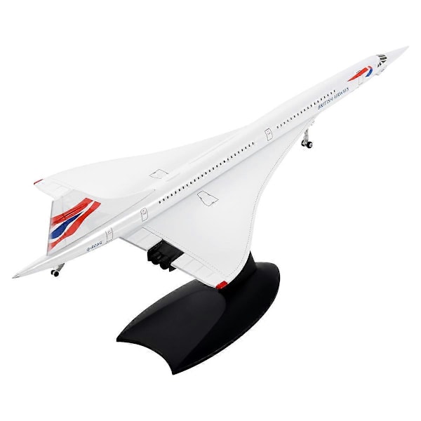 1/200 Concorde Supersonic Passagerfly Air British Airways Model til Statisk Display Samling